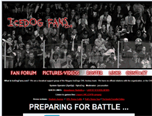 Tablet Screenshot of icedogfans.com